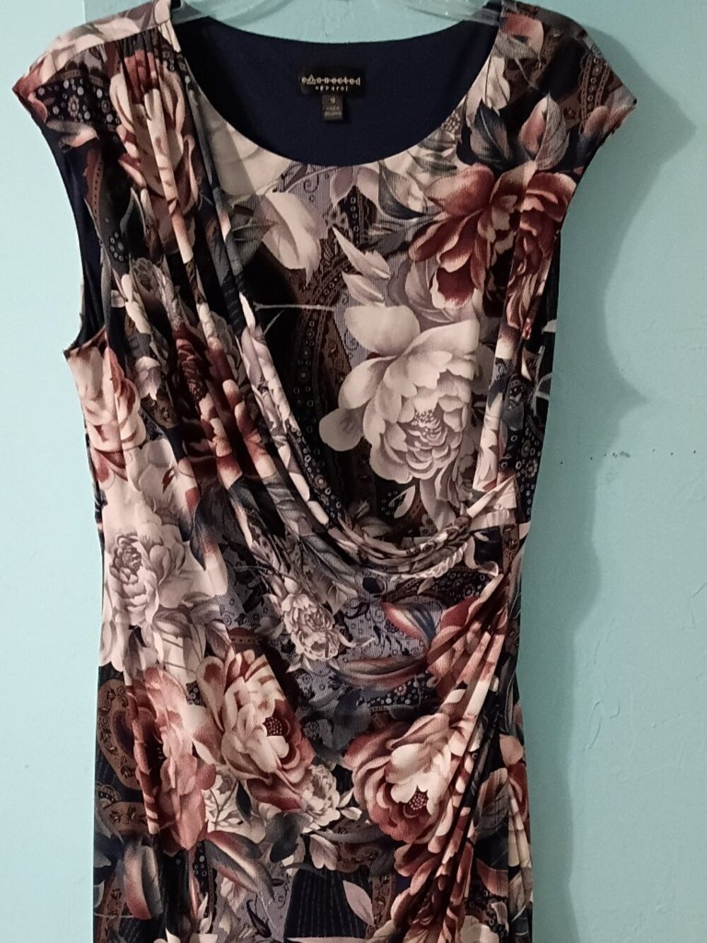 Connected Apparel Floral Dress, Size 16